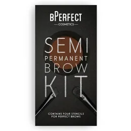Zestaw do brwi - BPerfect Cosmetics - Semi-Permanent Brows - Irid Brown