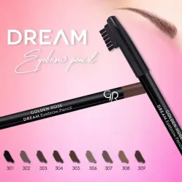 Kredka do brwi ze szczoteczką - Golden Rose - Dream Eyebrow Pencil - 301