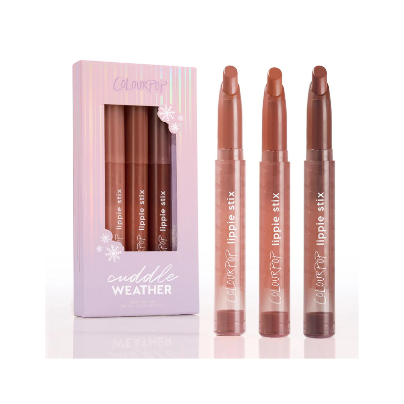 Zestaw pomadek  ColourPop - Cuddle Weather - Nude lipstick kit