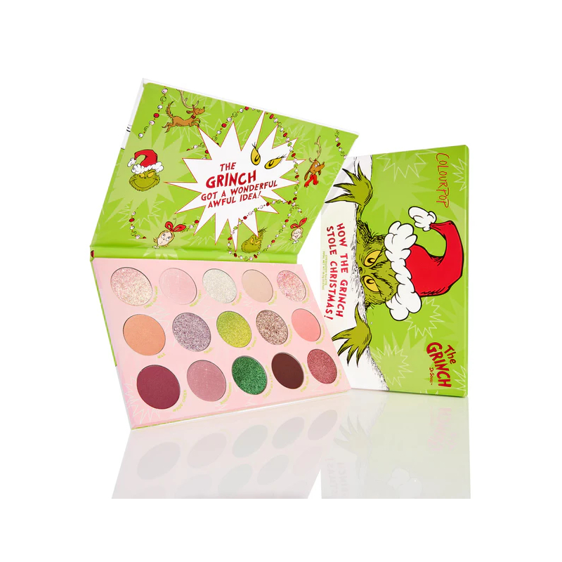 Paleta cieni Colourpop - How the Grinch Stole Christmas - Pressed Powder Shadow Palette