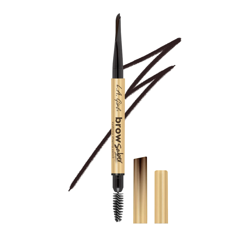 Kredka do brwi L.A. Girl - Brow Saber Eyebrow Shaping Pencil - Soft Black