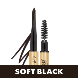 Kredka do brwi L.A. Girl - Brow Saber Eyebrow Shaping Pencil - Soft Black