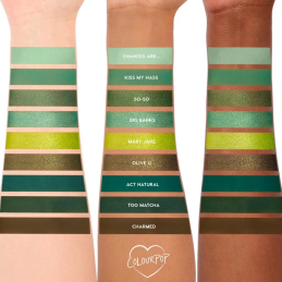 Paleta cieni Colourpop - Just My Luck - Pressed Powder Shadow Palette