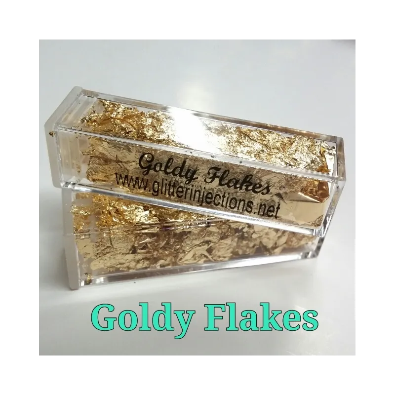 Platki foliowe  -Glitter Injections - Goldy Flakes