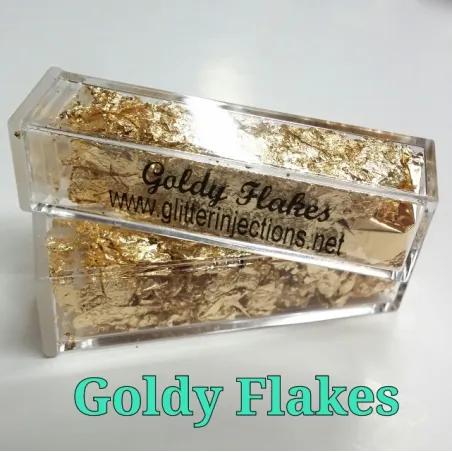 Platki foliowe  -Glitter Injections - Goldy Flakes