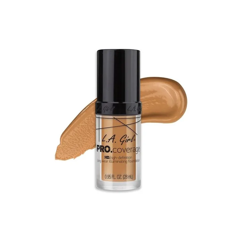 Podkład do twarzy L.A. Girl - Pro Coverage Illuminating Foundation - Nude Beige