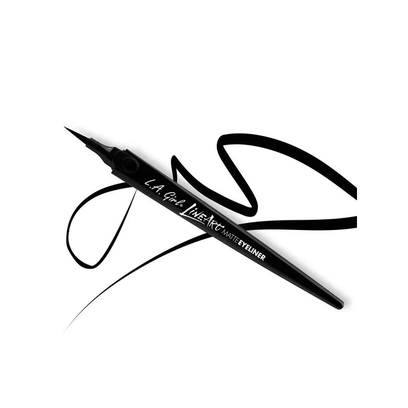 Eyeliner w pisaku  L.A. Girl USA -Line Art Matte Eyeliner - Intense Black