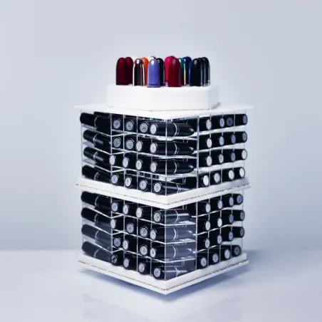 Organizer na szminki USaddicted - Mega Spinning Lipstick Tower - White 