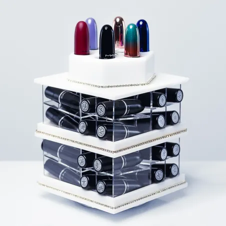  USaddicted - Mini Spinning Lipstick Tower - White