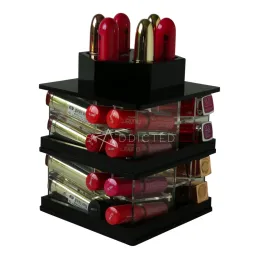 Organizer na pomadki  USADDICTED - Mini Spinning Lipstick Tower -  Black