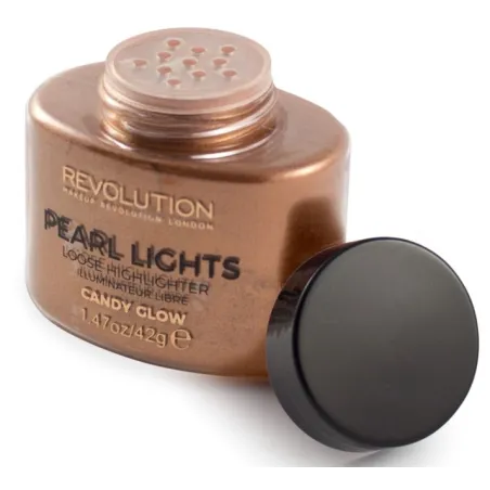 Rozświetlacz do twarzy - Makeup Revolution - Pearl Lights Loose Highlighter - Candy Glow